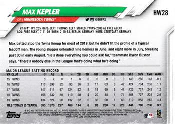 2020 Topps Holiday - Metallic #HW28 Max Kepler Back
