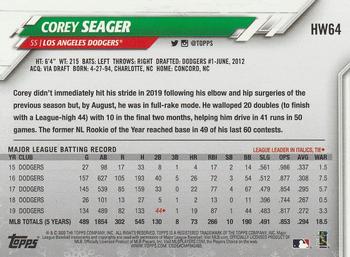 2020 Topps Holiday - Metallic #HW64 Corey Seager Back