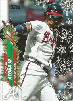 2020 Topps Holiday - Metallic #HW96 Ronald Acuña Jr. Front