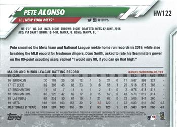 2020 Topps Holiday - Metallic #HW122 Pete Alonso Back