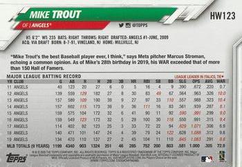 2020 Topps Holiday - Metallic #HW123 Mike Trout Back