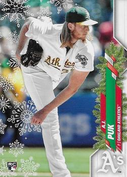 2020 Topps Holiday - Metallic #HW193 A.J. Puk Front