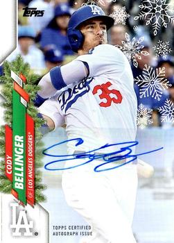 2020 Topps Holiday - Autographs #HWA-CB Cody Bellinger Front
