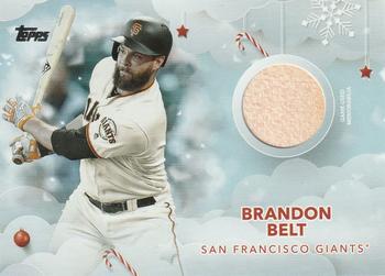 2020 Topps Holiday - Relics #WHR-BBE Brandon Belt Front