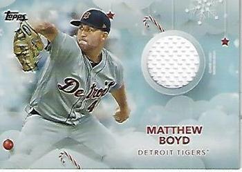 2020 Topps Holiday - Relics #WHR-MB Matthew Boyd Front