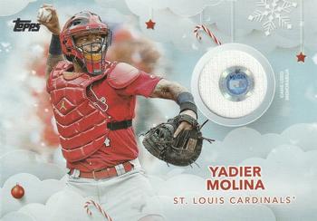 2020 Topps Holiday - Relics #WHR-YM Yadier Molina Front