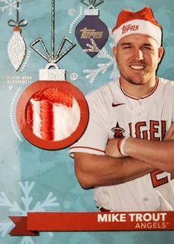 2020 Topps Holiday - Holiday Relics Metallic #WHHR-MT Mike Trout Front