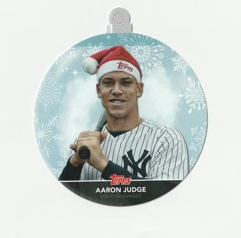 2020 Topps Holiday - Oversized Die Cut Ornaments #WHO-AJ Aaron Judge Front