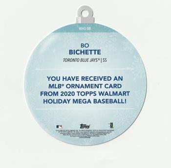 2020 Topps Holiday - Oversized Die Cut Ornaments #WHO-BB Bo Bichette Back