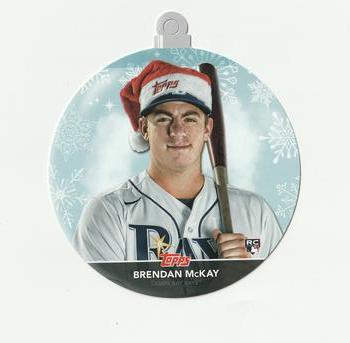 2020 Topps Holiday - Oversized Die Cut Ornaments #WHO-BM Brendan McKay Front
