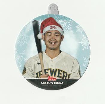 2020 Topps Holiday - Oversized Die Cut Ornaments #WHO-KH Keston Hiura Front