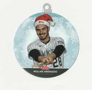 2020 Topps Holiday - Oversized Die Cut Ornaments #WHO-NA Nolan Arenado Front