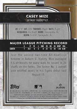 2021 Topps Museum Collection #1 Casey Mize Back