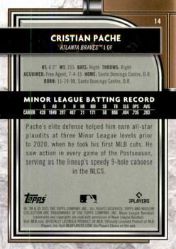 2021 Topps Museum Collection #14 Cristian Pache Back