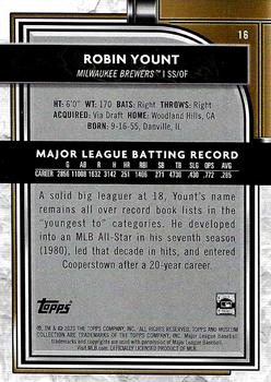 2021 Topps Museum Collection #16 Robin Yount Back