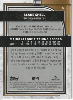2021 Topps Museum Collection #24 Blake Snell Back