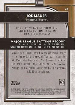 2021 Topps Museum Collection #33 Joe Mauer Back