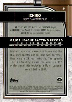 2021 Topps Museum Collection #34 Ichiro Back