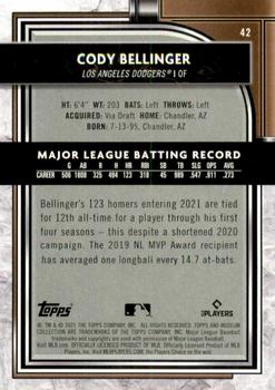 2021 Topps Museum Collection #42 Cody Bellinger Back