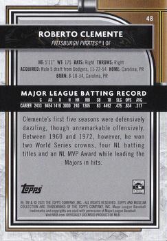 2021 Topps Museum Collection #48 Roberto Clemente Back
