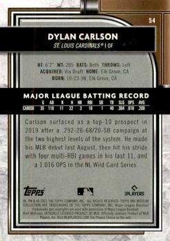 2021 Topps Museum Collection #54 Dylan Carlson Back