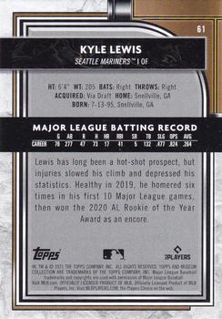 2021 Topps Museum Collection #61 Kyle Lewis Back