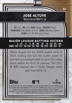2021 Topps Museum Collection #66 Jose Altuve Back