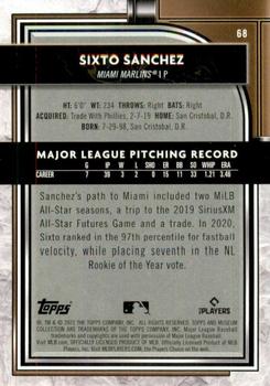 2021 Topps Museum Collection #68 Sixto Sanchez Back