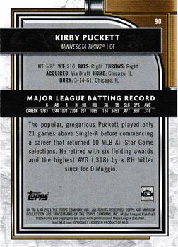 2021 Topps Museum Collection #90 Kirby Puckett Back