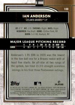 2021 Topps Museum Collection #100 Ian Anderson Back