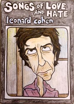 2021 Gummy Arts (Unlicensed) #74 Leonard Cohen Front