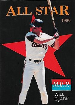1990 M.V.P. Big League All Stars Red Star Background (unlicensed) #1 Will Clark Front