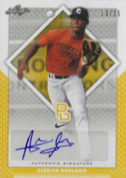 2016 Leaf Perfect Game National Showcase - Autographs Yellow #BA-083 Alerick Soularie Front