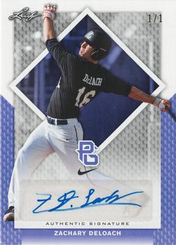 2016 Leaf Perfect Game National Showcase - Autographs Purple #BA-155 Zachary DeLoach Front