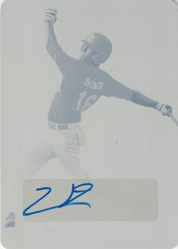 2016 Leaf Perfect Game National Showcase - Autographs Printing Plates Yellow #BA-155 Zachary DeLoach Front