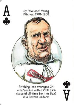 2009 Hero Decks Boston Red Sox Baseball Heroes Playing Cards #A♣ Cy 