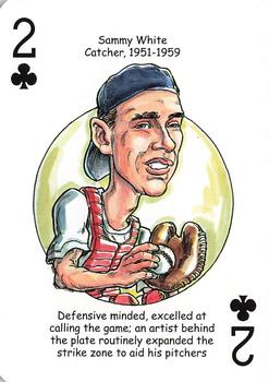 2009 Hero Decks Boston Red Sox Baseball Heroes Playing Cards #2♣ Sammy White Front