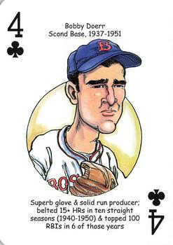 2009 Hero Decks Boston Red Sox Baseball Heroes Playing Cards #4♣ Bobby Doerr Front