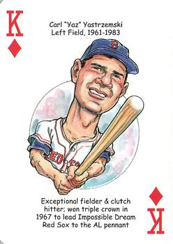 2009 Hero Decks Boston Red Sox Baseball Heroes Playing Cards #K♦ Carl 