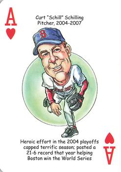 2009 Hero Decks Boston Red Sox Baseball Heroes Playing Cards #A♥ Curt 