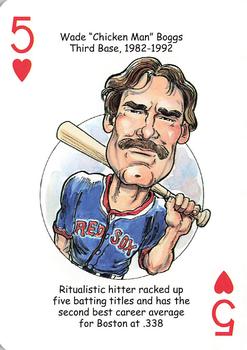 2009 Hero Decks Boston Red Sox Baseball Heroes Playing Cards #5♥ Wade 
