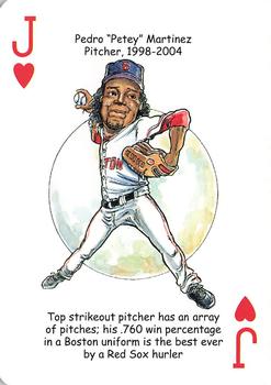2009 Hero Decks Boston Red Sox Baseball Heroes Playing Cards #J♥ Pedro 
