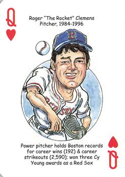 2009 Hero Decks Boston Red Sox Baseball Heroes Playing Cards #Q♥ Roger 