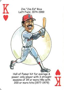 2009 Hero Decks Boston Red Sox Baseball Heroes Playing Cards #K♥ Jim 
