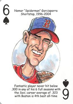 2009 Hero Decks Boston Red Sox Baseball Heroes Playing Cards #6♠ Nomar 