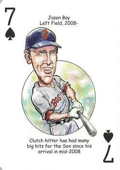 2009 Hero Decks Boston Red Sox Baseball Heroes Playing Cards #7♠ Jason Bay Front