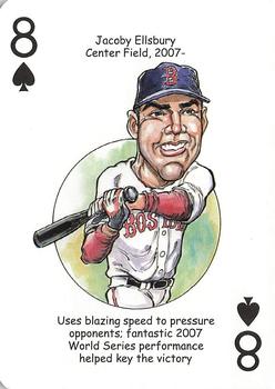 2009 Hero Decks Boston Red Sox Baseball Heroes Playing Cards #8♠ Jacoby Ellsbury Front