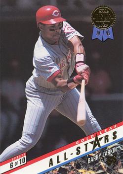 1993 Leaf - Gold Leaf All-Stars Update #6 Barry Larkin / Cal Ripken, Jr. Front