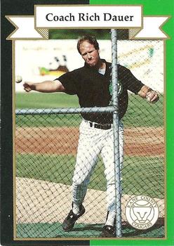 1992 Carlith Printing Kane County Cougars #NNO Rich Dauer Front