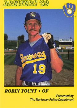 1992 Milwaukee Brewers Police - Markesan Police Department #NNO Robin Yount Front